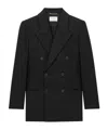 Saint Laurent Cassandre Jacket In Cashmere In Black