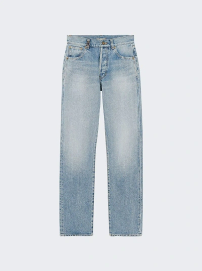 Saint Laurent Cassandre Jeans In Hawaii Blue