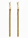Saint Laurent Cassandre Tassel Pendant Earrings