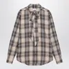 Saint Laurent Cassandre Checked Buttoned Shirt In Multi