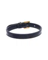 Saint Laurent Cassandre Leather Bracelet