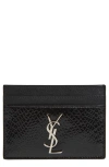 Saint Laurent Cassandre Leather Card Case
