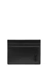 Saint Laurent Small Tiny Cassandre Cardholder In Black
