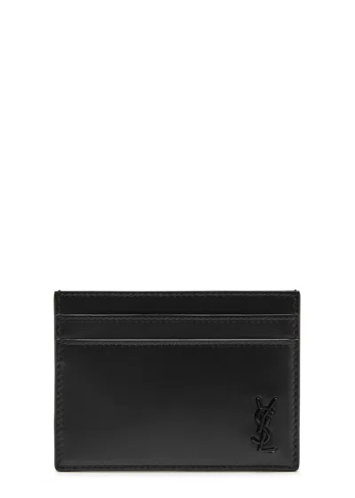 SAINT LAURENT SAINT LAURENT CASSANDRE LEATHER CARD HOLDER