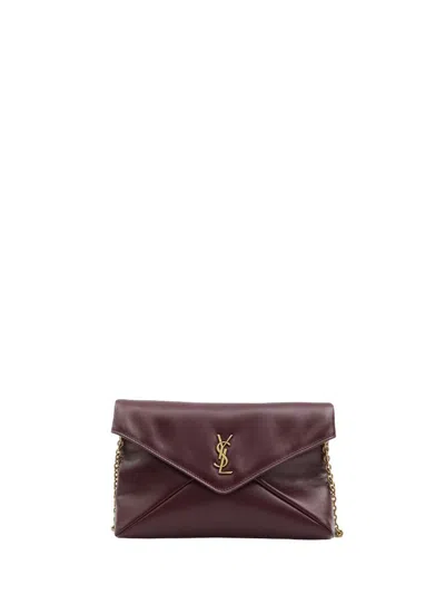 Saint Laurent Cassandre Leather Clutch
