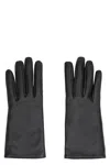 Saint Laurent Smooth Lamb Leather Wrist Length Gloves In Black