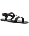 Saint Laurent Cassandre Sandals In Smooth Leather