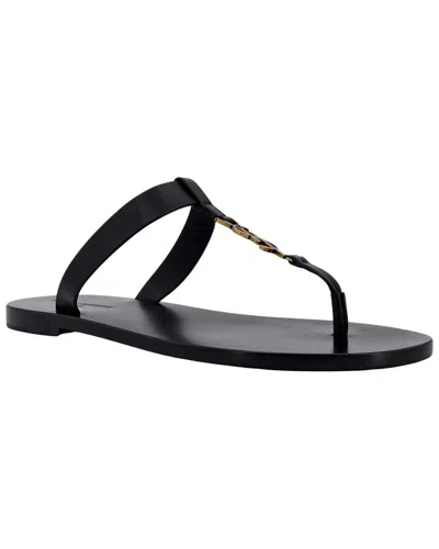 Saint Laurent Cassandre Leather Sandal