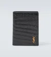Saint Laurent Cassandre Leather Wallet In Black
