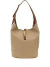 Saint Laurent Cassandre Logo Adjustable Shoulder Bag In Neutral