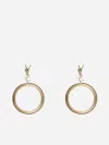 Saint Laurent Cassandre Logo Circle Earrings