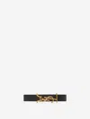 Saint Laurent Cassandre Logo Leather Bracelet