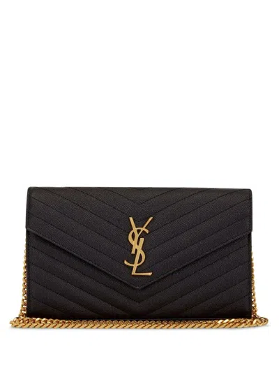 Saint Laurent Cassandre Logo-plaque Clutch Bag
