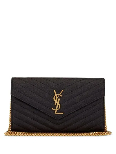 Saint Laurent Cassandre Logo-plaque Clutch Bag