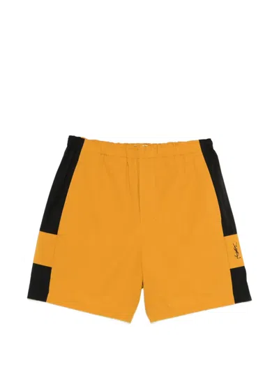 SAINT LAURENT CASSANDRE LOGO SHORTS