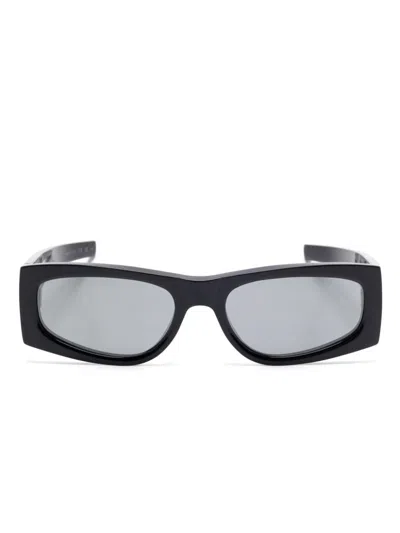 Saint Laurent Cassandre-logo Sunglasses In Black