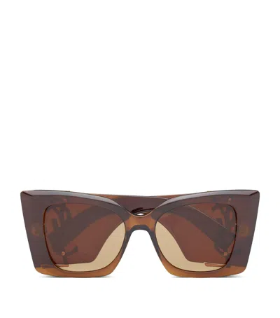 Saint Laurent Cassandre M119 Cat-eye Sunglasses In Brown