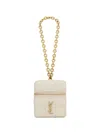 Saint Laurent Cassandre Matelassé Carré Mini Cube In Blanc Vintage