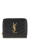 Saint Laurent Cassandre Matelassé Compact Zip Around Wallet