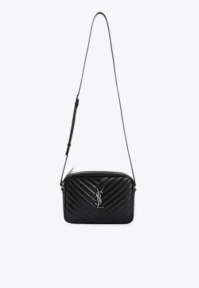 Saint Laurent Cassandre Matelassé Leather Crossbody Bag In Black