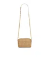 Saint Laurent Cassandre Cross Body Bag In Nude