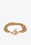 Saint Laurent Bracelet In Gold