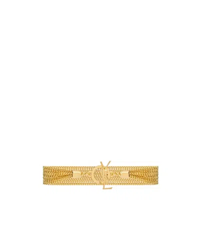 SAINT LAURENT SAINT LAURENT CASSANDRE CHAIN BRACELET
