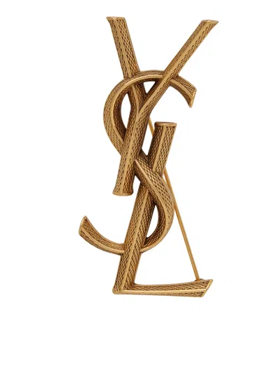 Saint Laurent Cassandre Metal Snake Pin