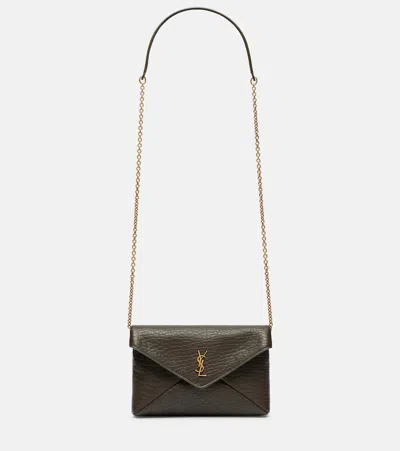 Saint Laurent Cassandre Mini Leather Shoulder Bag