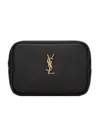 Saint Laurent Cassandre Mini Make-up Bag In Black