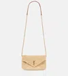 Saint Laurent Cassandre Mini Raffia Shoulder Bag