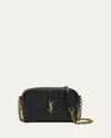 Saint Laurent Cassandre Mini Ysl Camera Bag In Quilted Smooth Leather