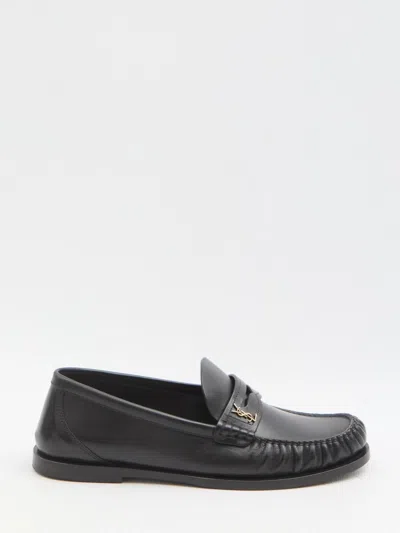 Saint Laurent Cassandre Mocassins In Black