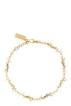 Saint Laurent 'cassandre' Multi-charm Bracelet In Gold