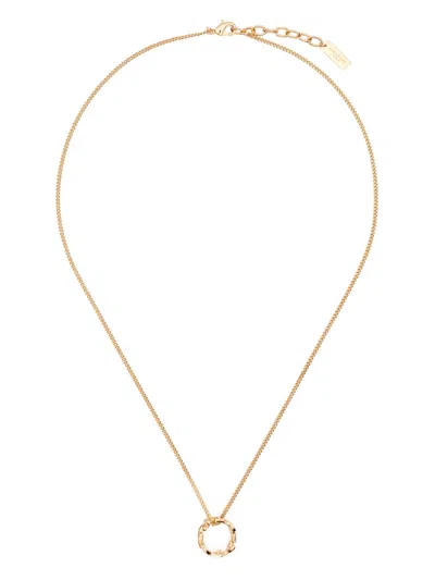 Saint Laurent Cassandre Necklace In Gold