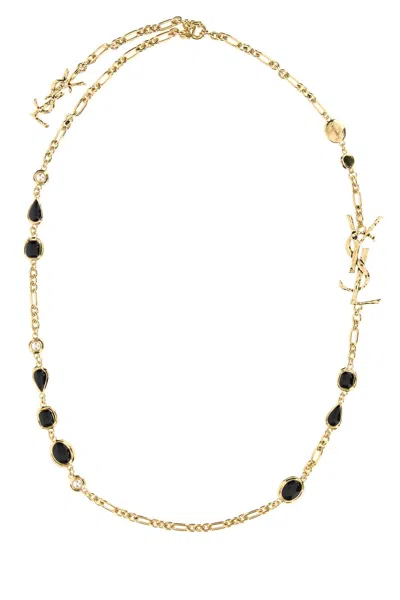 Saint Laurent Cassandre Necklace In Gold