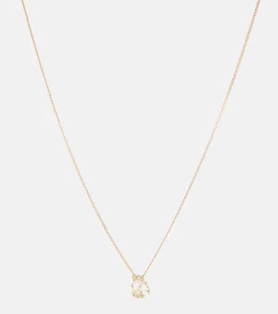 Saint Laurent Cassandre Necklace In Gold