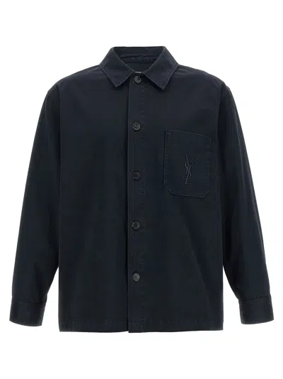 Saint Laurent Cassandre Overshirt In White