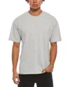 Saint Laurent Cassandre Oversized T-shirt In Gray