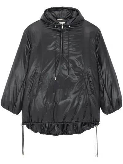 SAINT LAURENT CASSANDRE PADDED HOODED JACKET