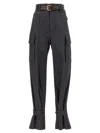 Saint Laurent Cassandre Cargo Pants In Gray