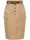 Saint Laurent Paris Women Gonna A Matita Cassandre In Twill Di Cotone
