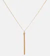 Saint Laurent Cassandre Pendant Necklace In Gold