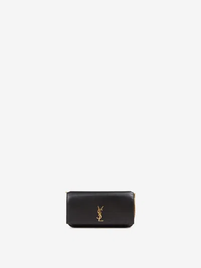 Saint Laurent Cassandre Phone Case In Black