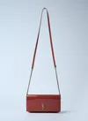 Saint Laurent Cassandre Phone Case On Chain In Red