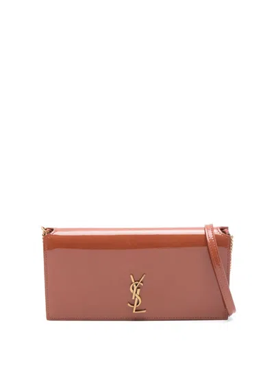 Saint Laurent Cassandre Phone Case In Orange