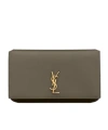 Saint Laurent Cassandre Phone Holder In Smooth Leather