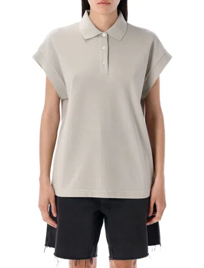 SAINT LAURENT SAINT LAURENT CASSANDRE PIQUÉ POLO SHIRT