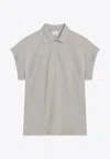 Saint Laurent Women's Marble-coloured Cassandre Polo