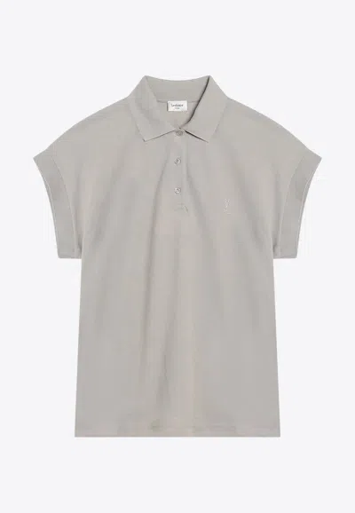 Saint Laurent Cassandre Pique Polo T-shirt